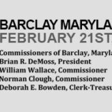 Barclay Town Meeting – February 21st, 2018