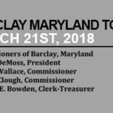 Barclay Town Meeting – March 21st, 2018