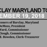 Barclay Town Meeting – November 19th 2018