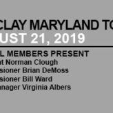 Barclay Town Meeting – August 21st 2019