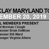 Barclay Maryland Town Meeting – November 20th 2019